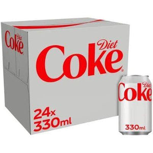 Diet Coke Fizzy Drinks 24 x 330ml Cans