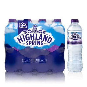 Highland Spring Still Spring Water 12 x 500ml