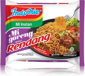 Indomie MI Goreng BEEF RENDANG Noodles, 80 g, (Pack of 40)