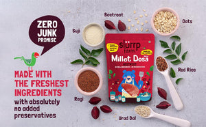 Slurrp Farm Beetroot Multigrain Millet Dosa Mix - 150g