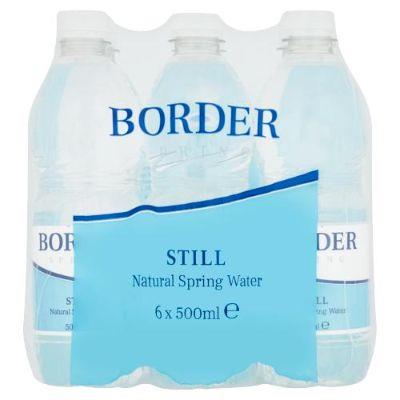 Border Spring Still Natural Spring Water - 6 x 500ml