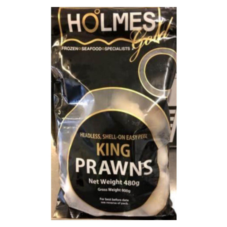 Holmes Gold 6-8 F/W Easy peel King Prawns - 800g