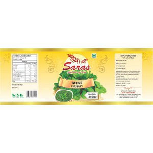 Saras Pudina (Mint) Chutney 250G