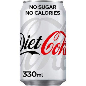 Diet Coke Fizzy Drinks 24 x 330ml Cans