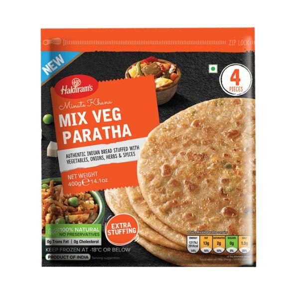 Haldiram's Mix Veg Paratha 400g - FROZEN