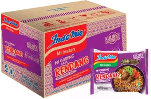 Indomie MI Goreng BEEF RENDANG Noodles, 80 g, (Pack of 40)