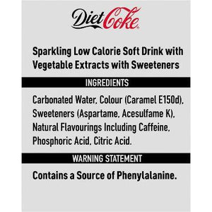 Diet Coke Fizzy Drinks 24 x 330ml Cans