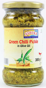 Ashoka Green Chili Pickle In Olive Oil 300g