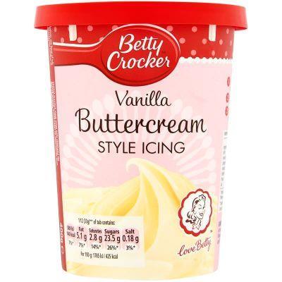 Betty Crocker Vanilla Buttercream Flavour Icing 400g